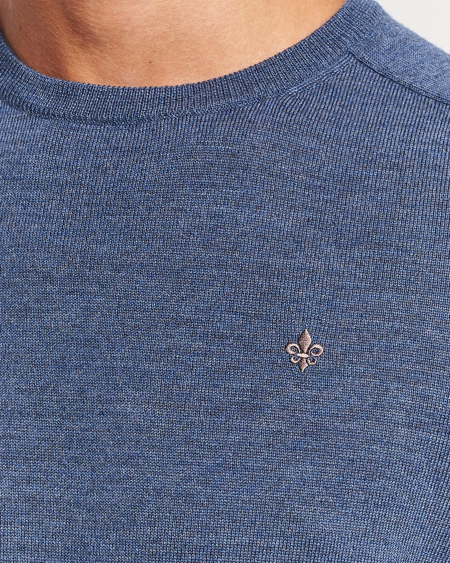 Herre | Gensere | Morris | Merino Crew Neck Pullover Blue