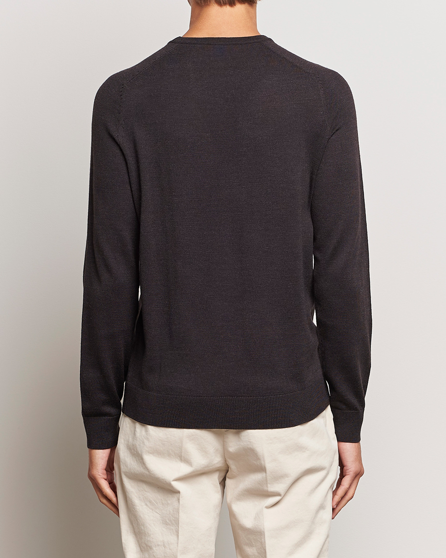 Herre | Gensere | Morris | Merino Crew Neck Pullover Brown
