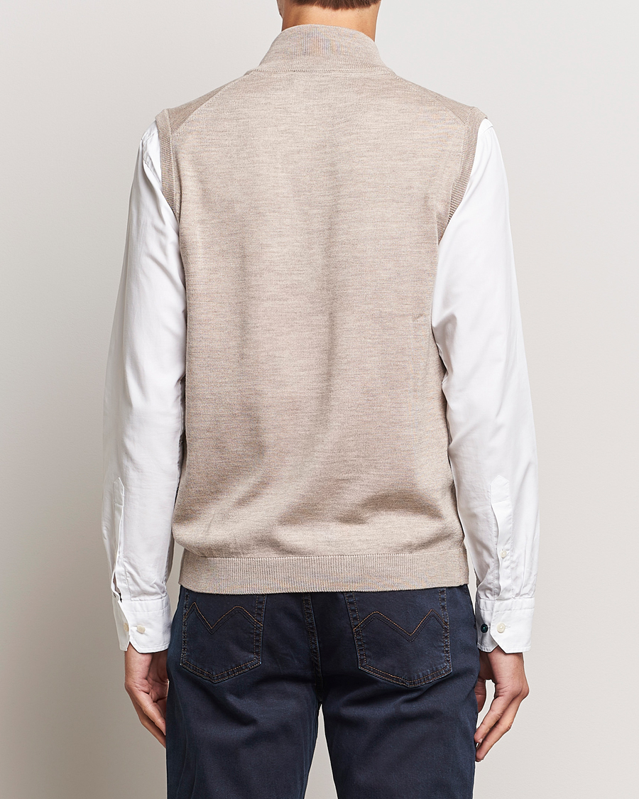 Herre | Gensere | Morris | Merino Zip Vest Khaki
