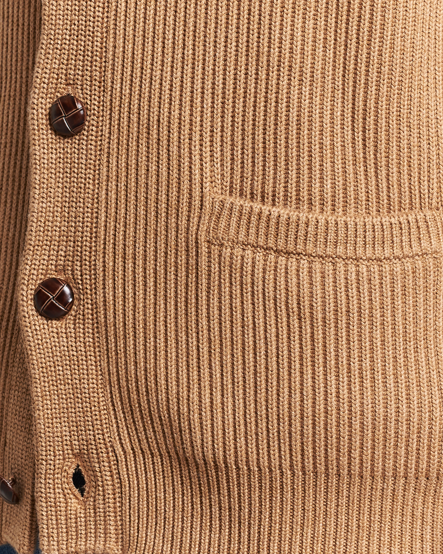 Herre | Gensere | Morris | Brayden Shawl Cardigan Camel