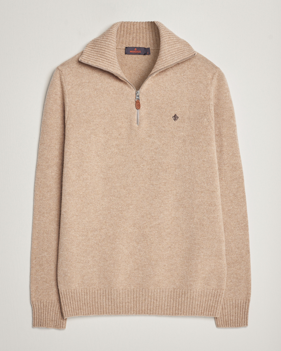 Herre | Gensere | Morris | Newton Half Zip Khaki