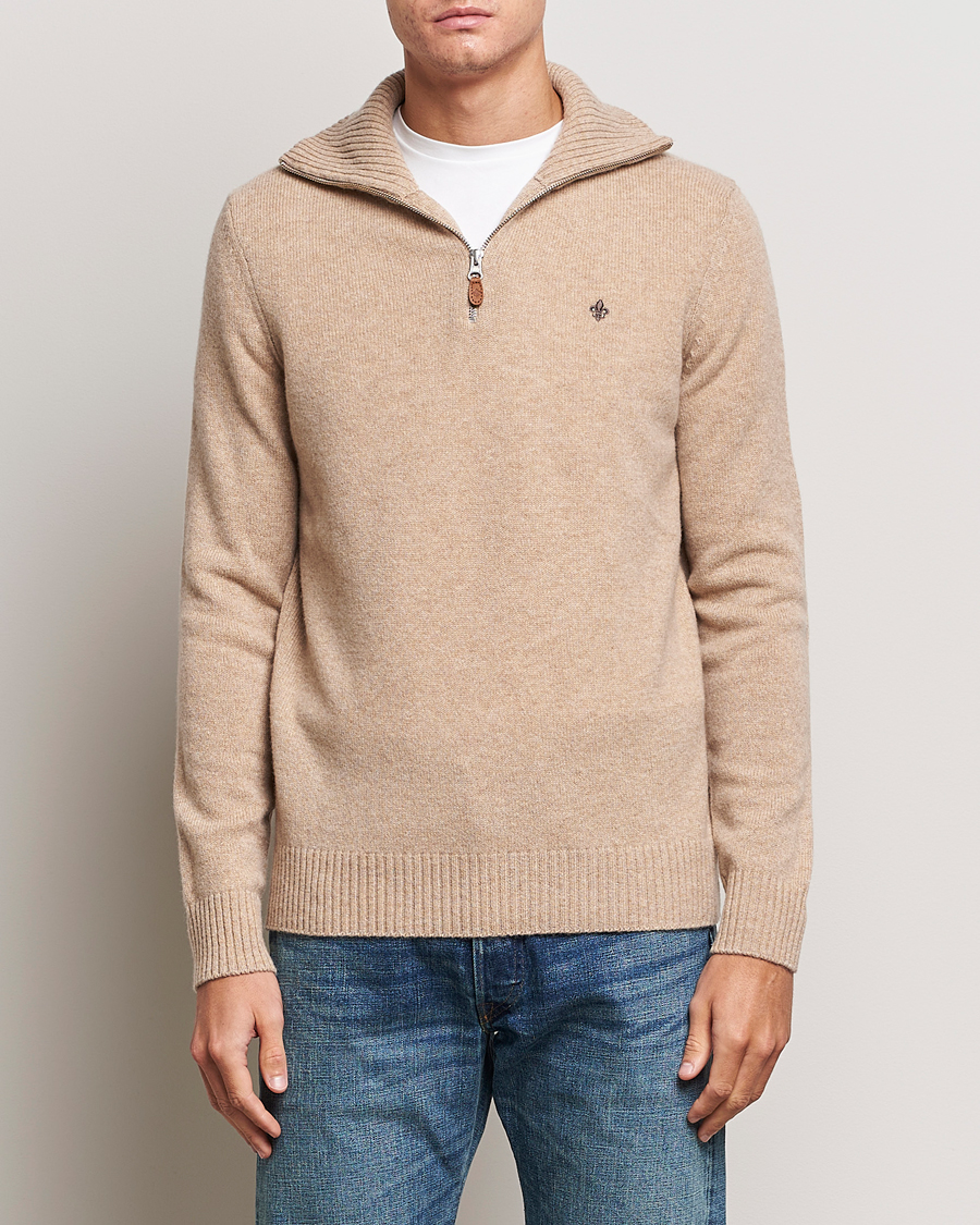 Herre | Gensere | Morris | Newton Half Zip Khaki
