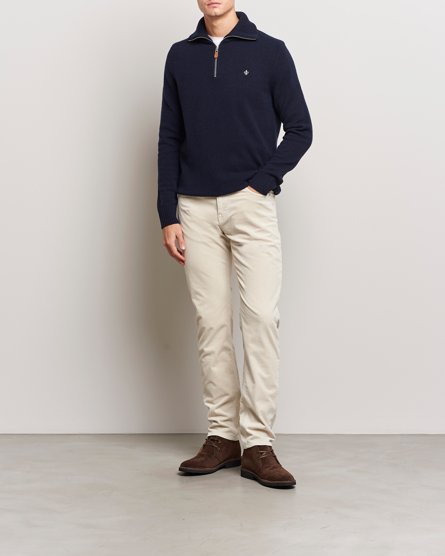 Herre | Gensere | Morris | Newton Half Zip Navy