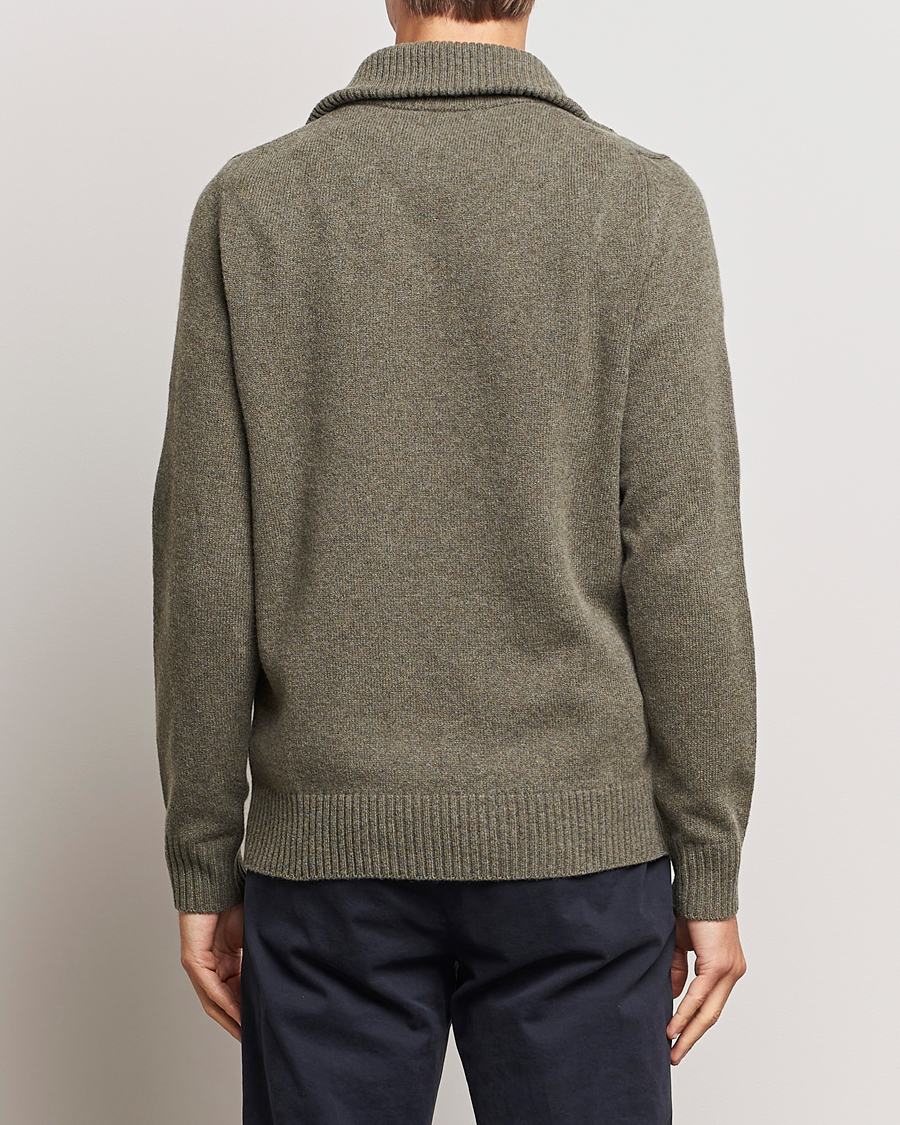Herre | Gensere | Morris | Newton Half Zip Olive