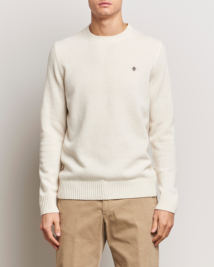 Herre | Strikkede gensere | Morris | Newton Crew Neck Off White