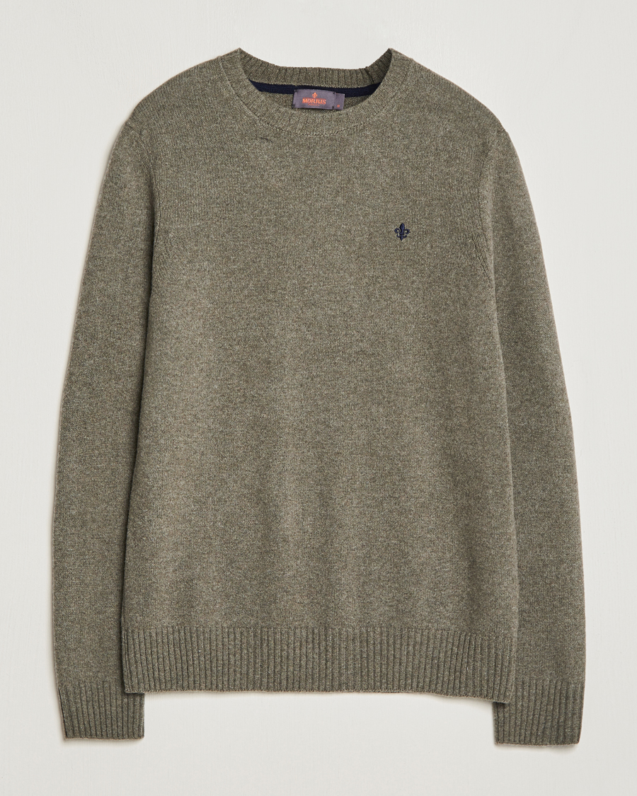 Herre | Gensere | Morris | Newton Crew Neck Olive