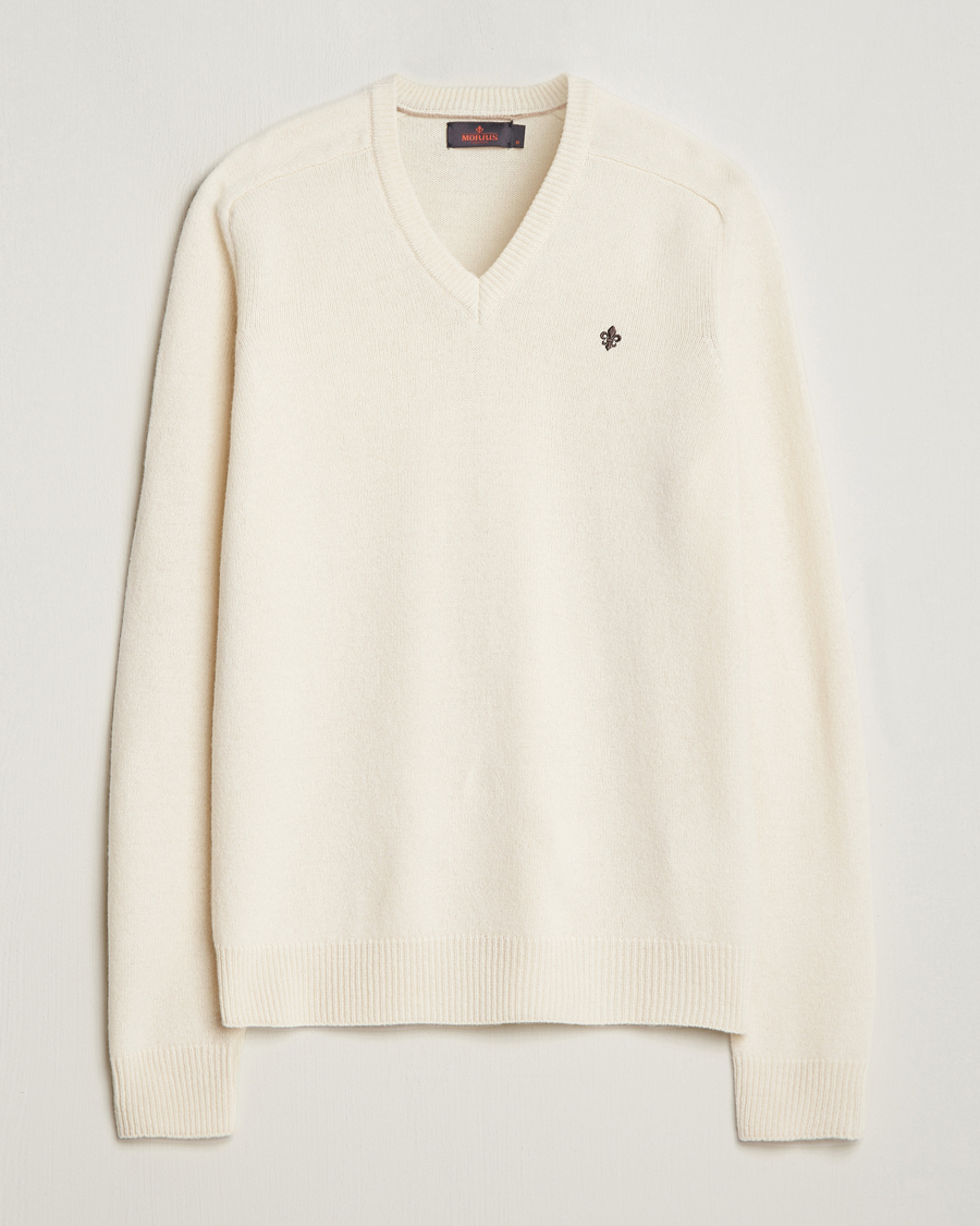 Herre | Gensere | Morris | Newton V-neck Off White