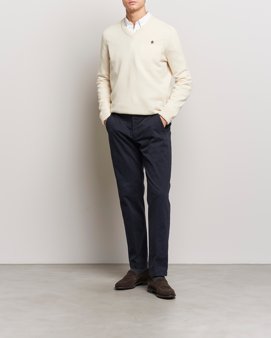 Herre | Gensere | Morris | Newton V-neck Off White