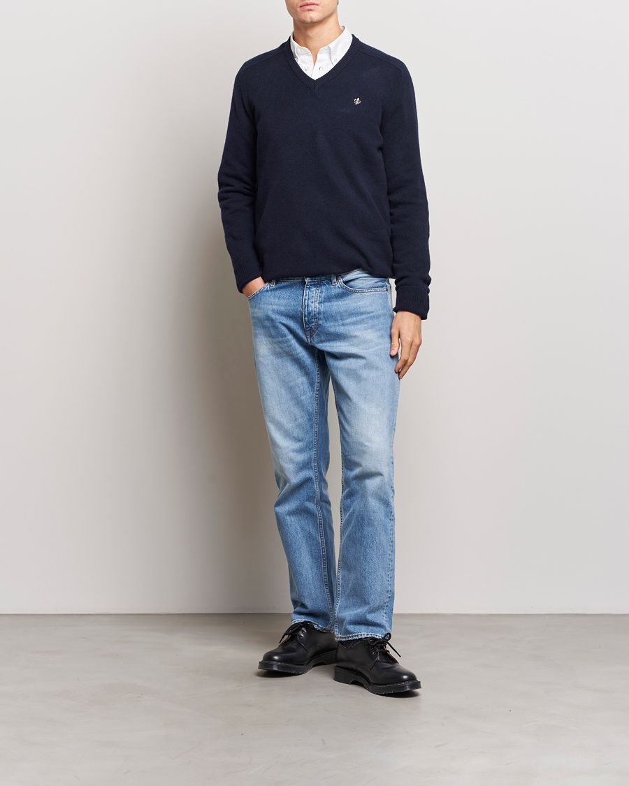 Herre | Gensere | Morris | Newton V-neck Navy
