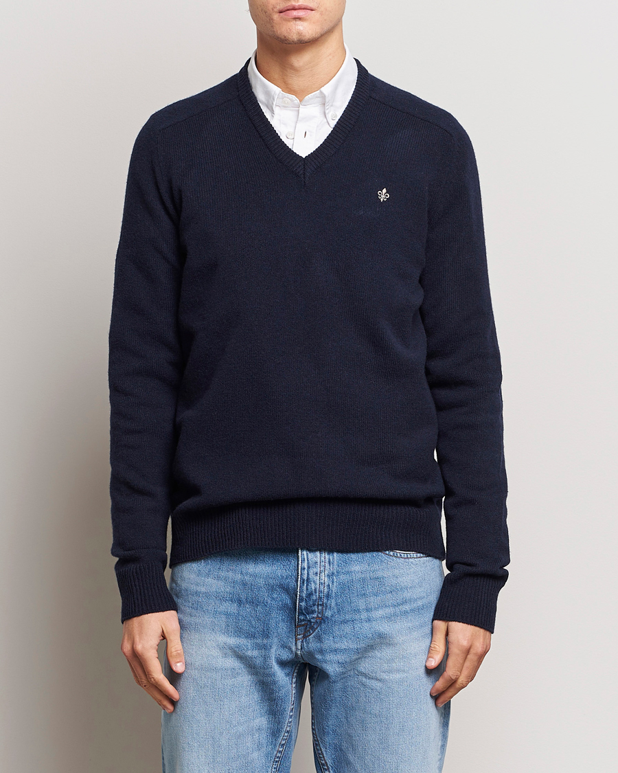 Herre |  | Morris | Newton V-neck Navy