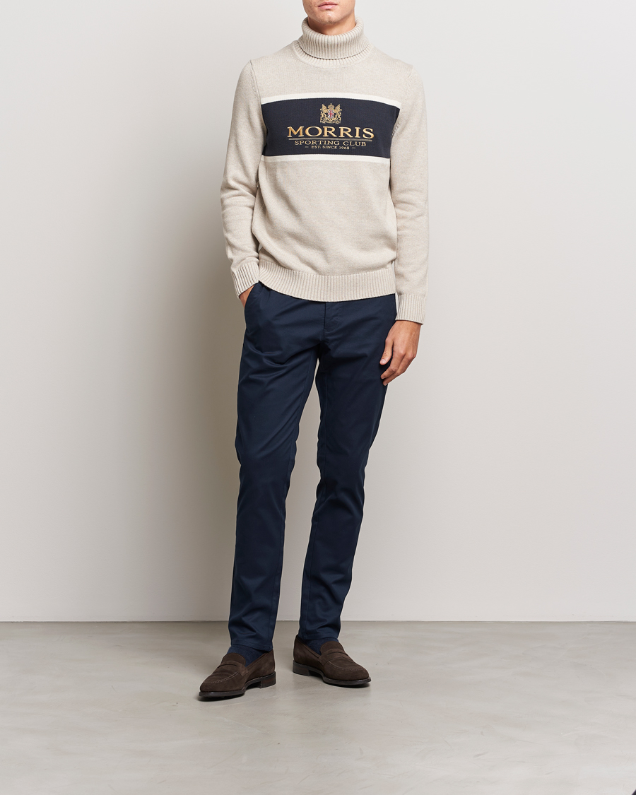 Herre | Gensere | Morris | Trevor Logo Rollneck Khaki
