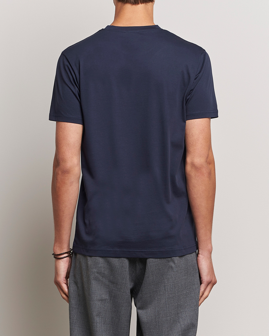 Herre | T-Shirts | Sunspel | Riviera Midweight T-Shirt Navy