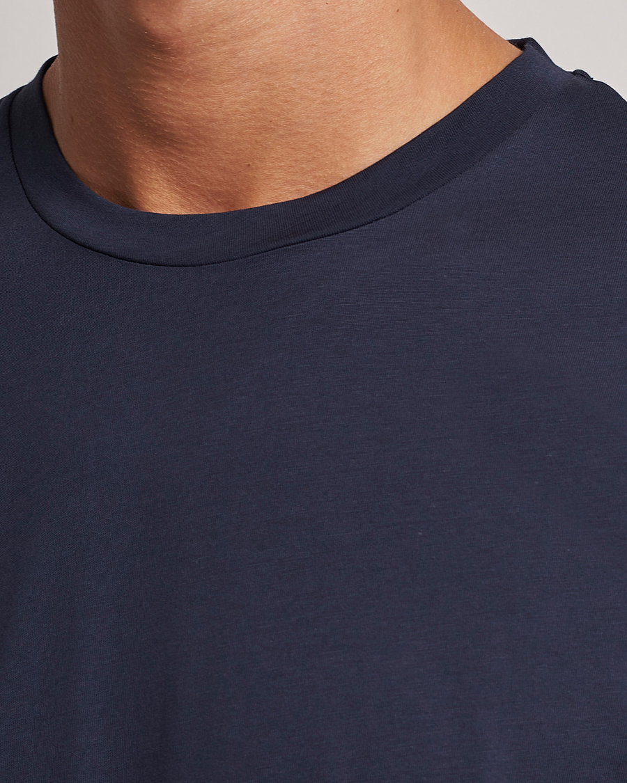 Herre | T-Shirts | Sunspel | Riviera Midweight T-Shirt Navy