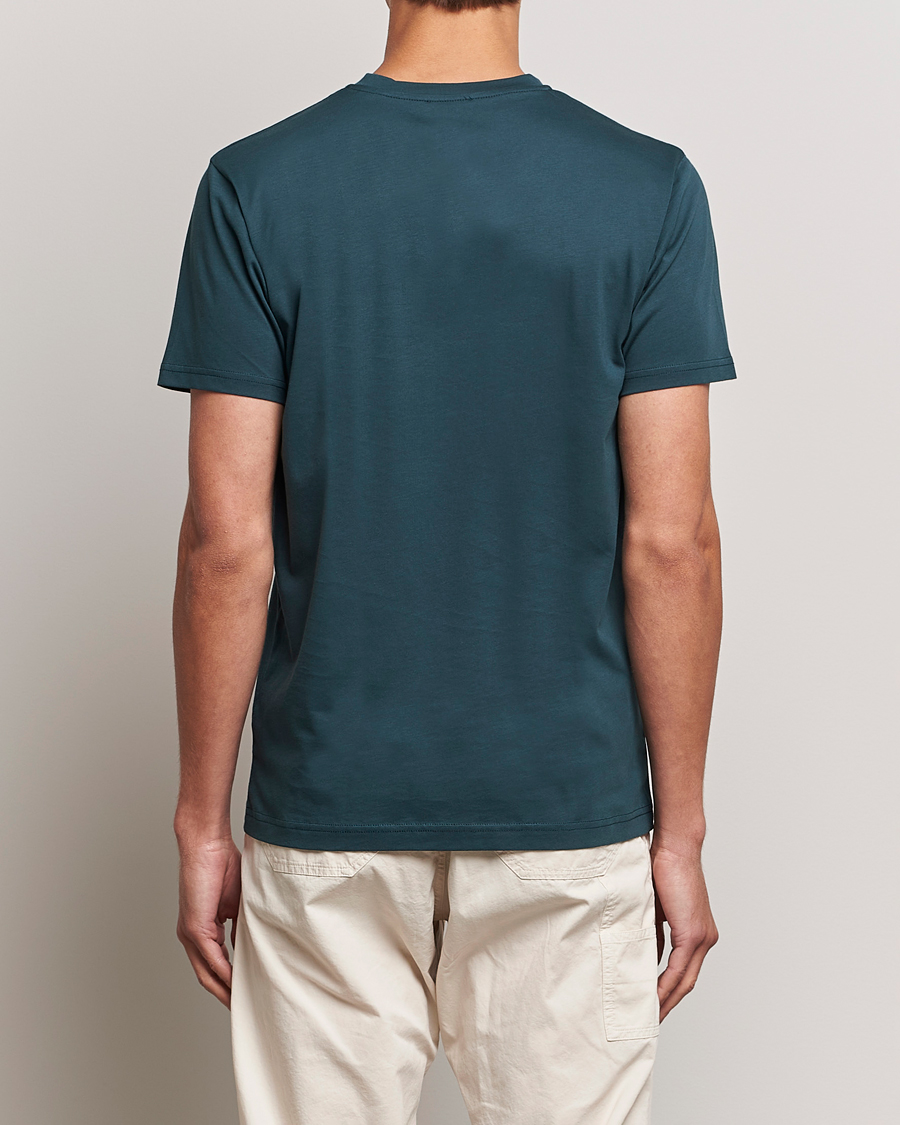 Herre | T-Shirts | Sunspel | Riviera Midweight Tee Peacock