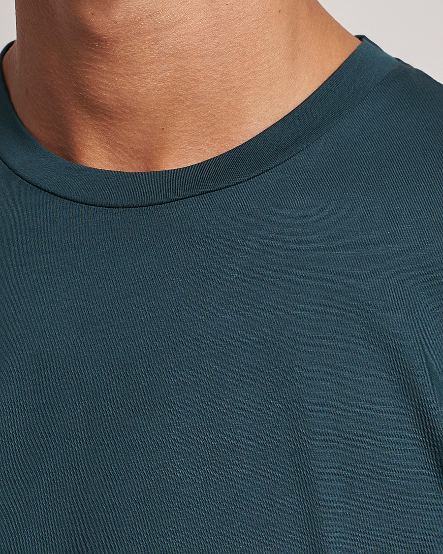 Herre | T-Shirts | Sunspel | Riviera Midweight Tee Peacock