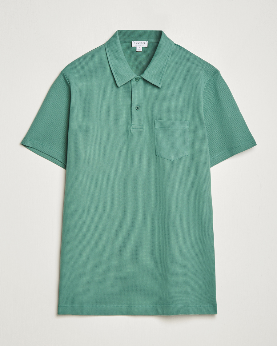 Herre | Pikéer | Sunspel | Riviera Polo Shirt Light Pine
