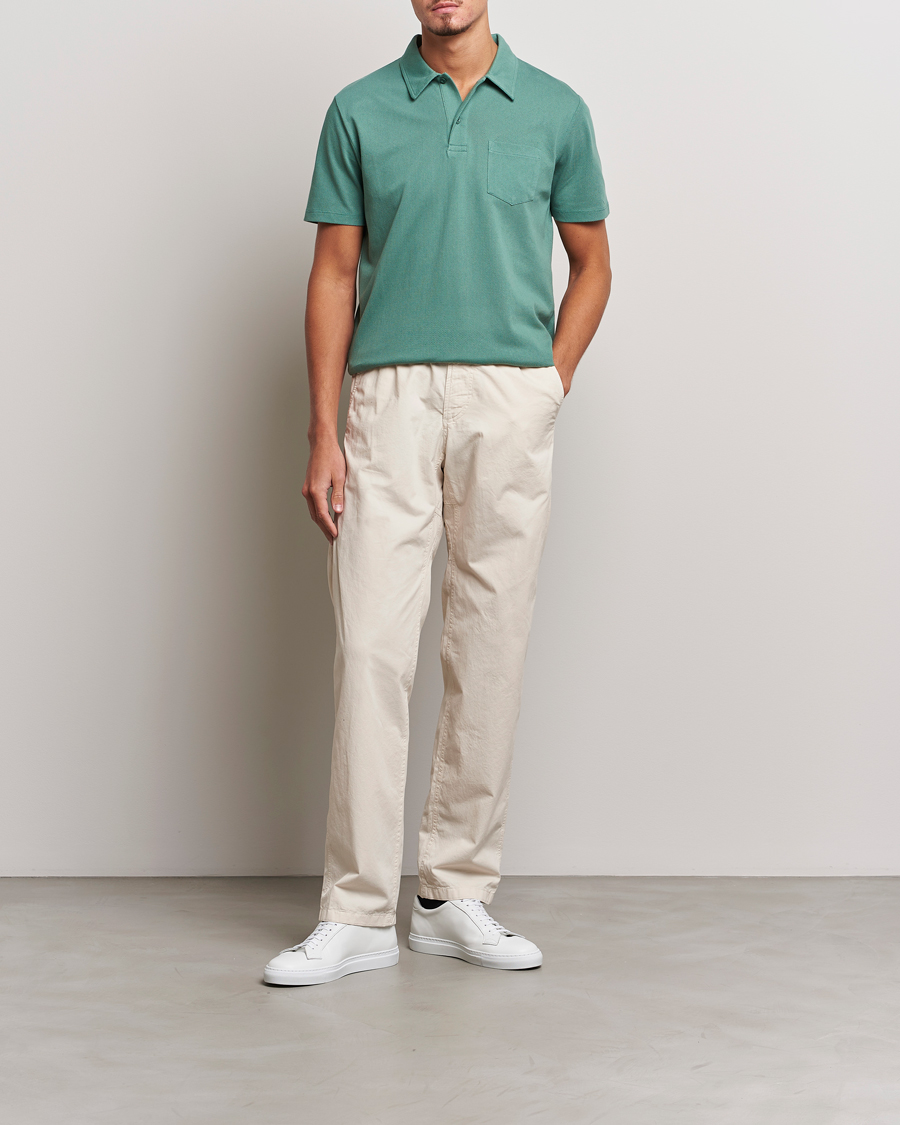 Herre | Pikéer | Sunspel | Riviera Polo Shirt Light Pine