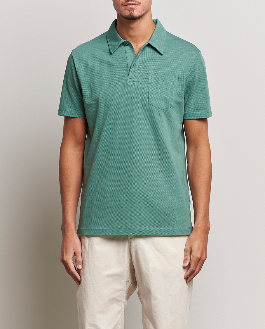 Herre | Pikéer | Sunspel | Riviera Polo Shirt Light Pine