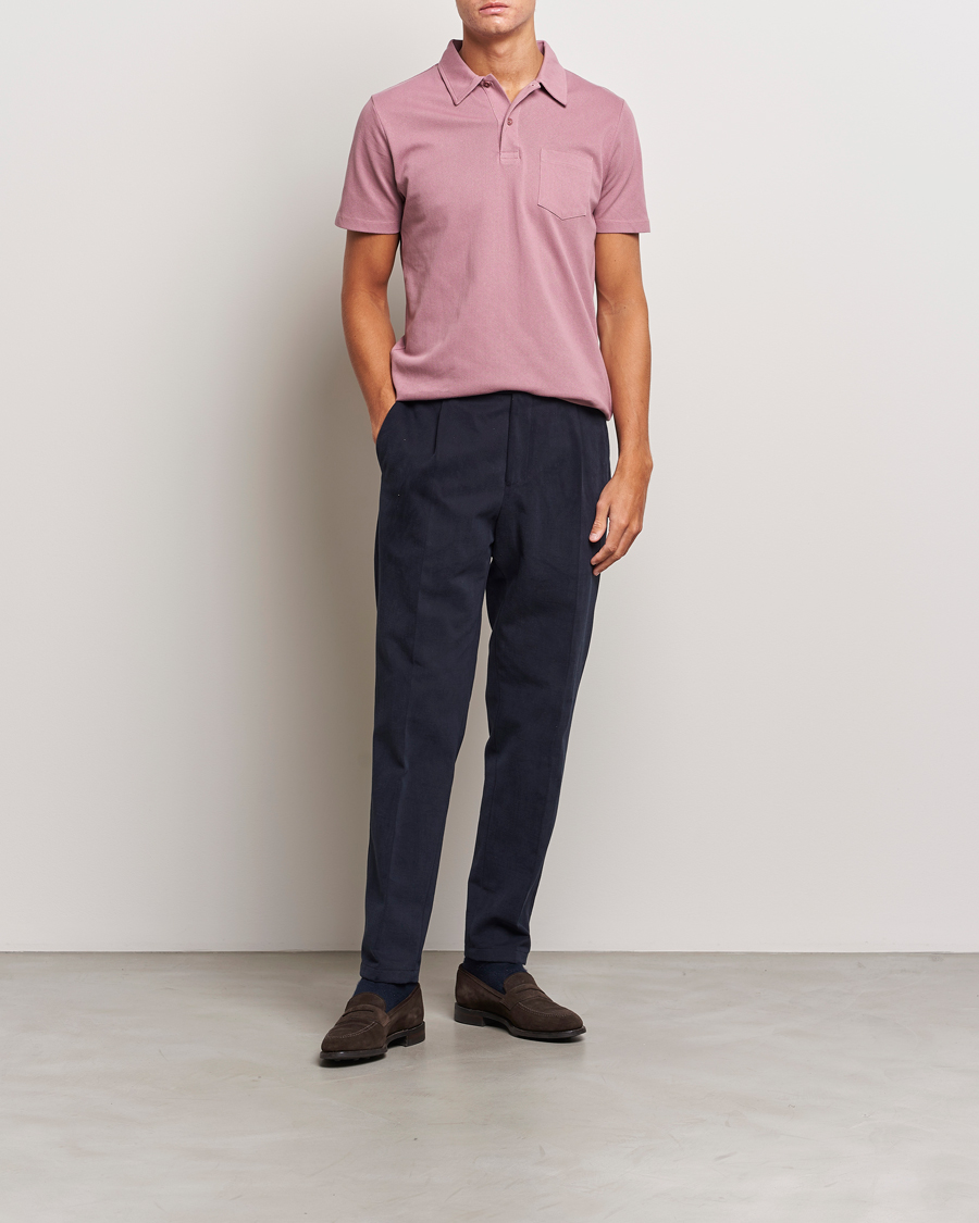 Herre | Pikéer | Sunspel | Riviera Polo Shirt Vintage Pink