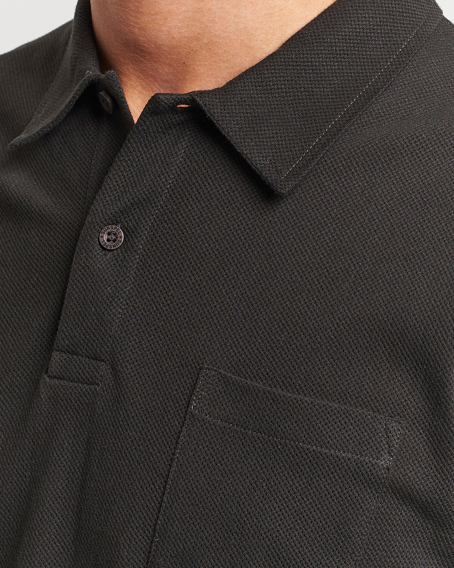 Herre | Gensere | Sunspel | Long Sleeve Riviera Polo Shirt Coffee