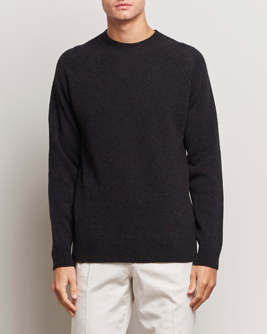 Herre | Sunspel | Sunspel | Lambswool Crewneck Coffee Twist