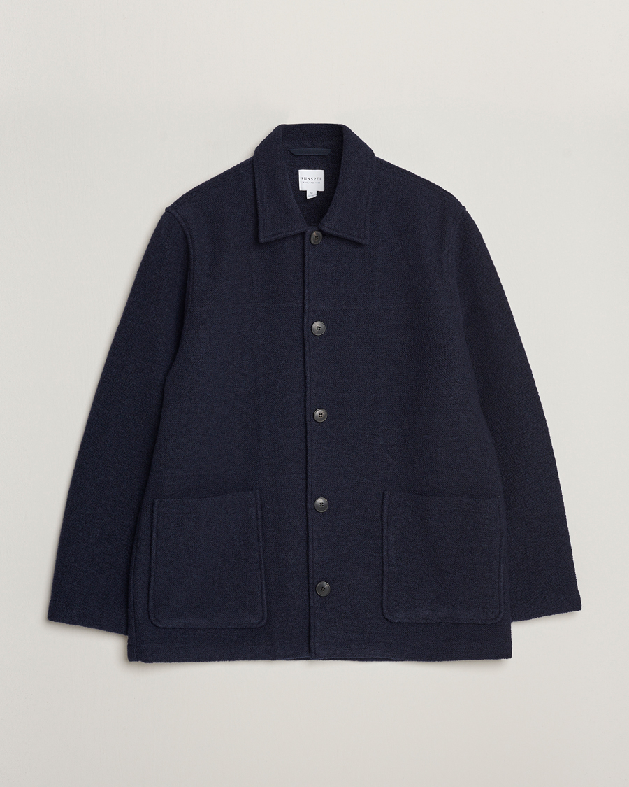 Herre | Jakker | Sunspel | Double Faced Chore Jacket Navy