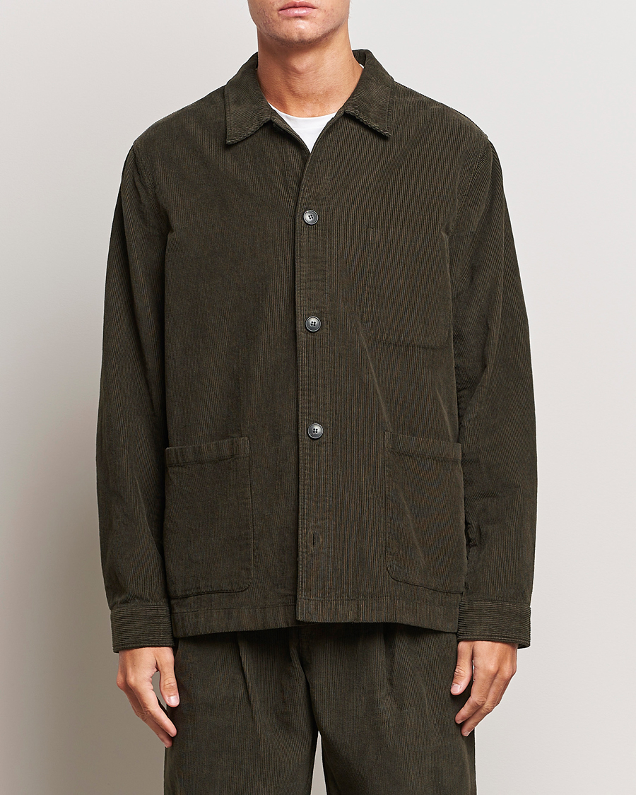 Herre |  | Sunspel | Cord Twin Pocket Jacket Coffee