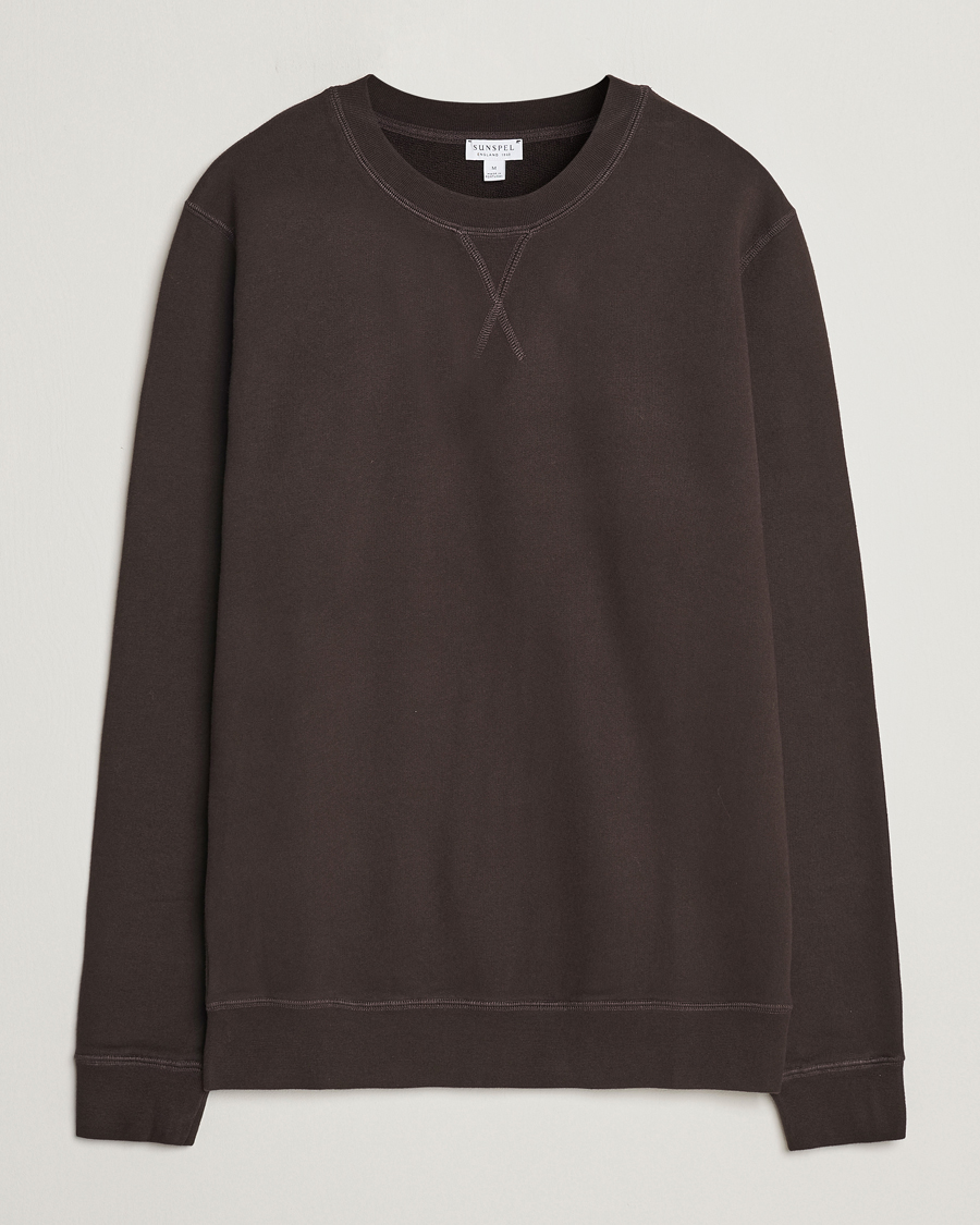 Herre | Gensere | Sunspel | Loopback Sweatshirt Coffee