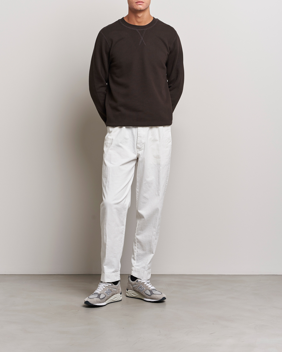Herre | Gensere | Sunspel | Loopback Sweatshirt Coffee