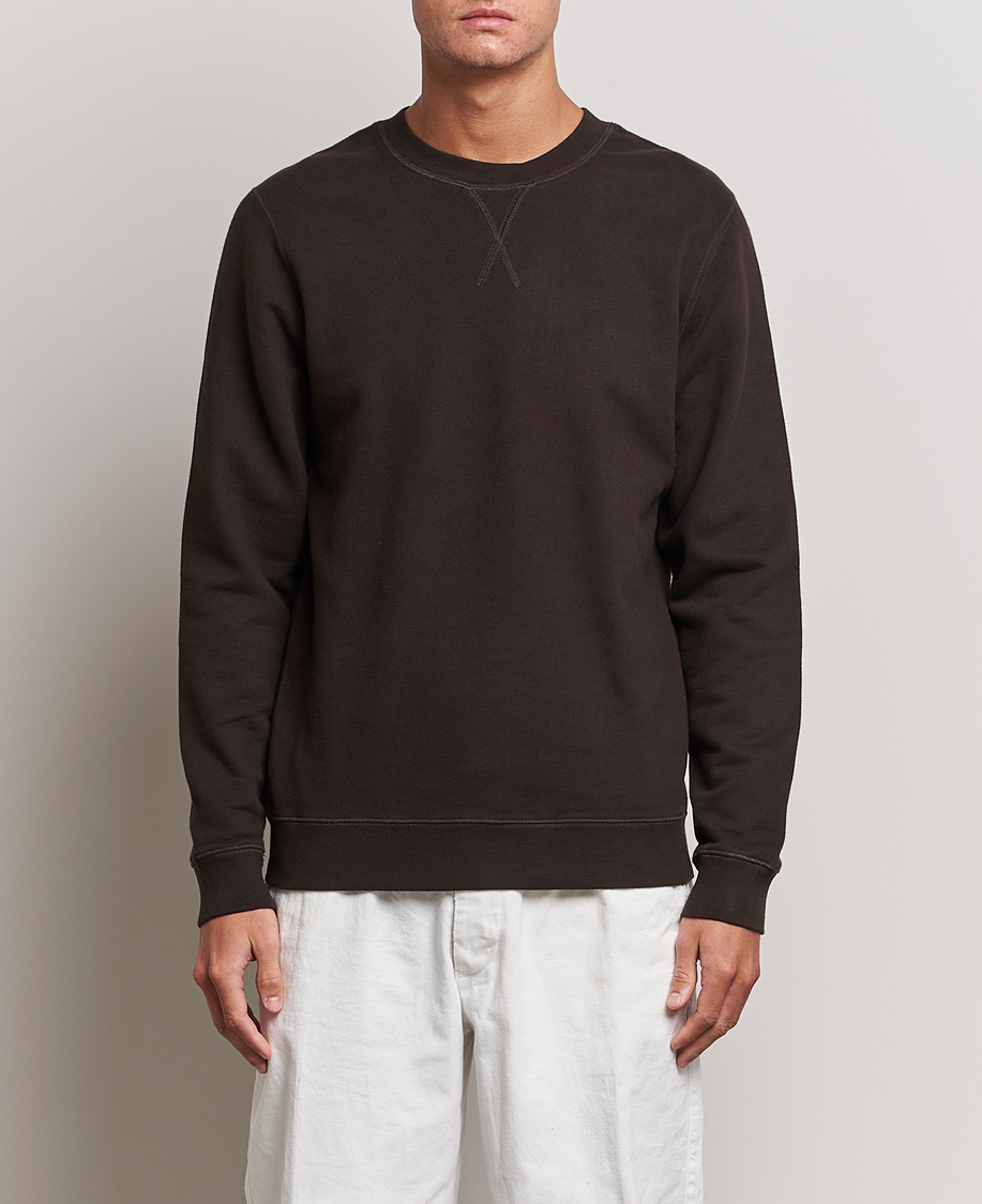 Herre | Gensere | Sunspel | Loopback Sweatshirt Coffee