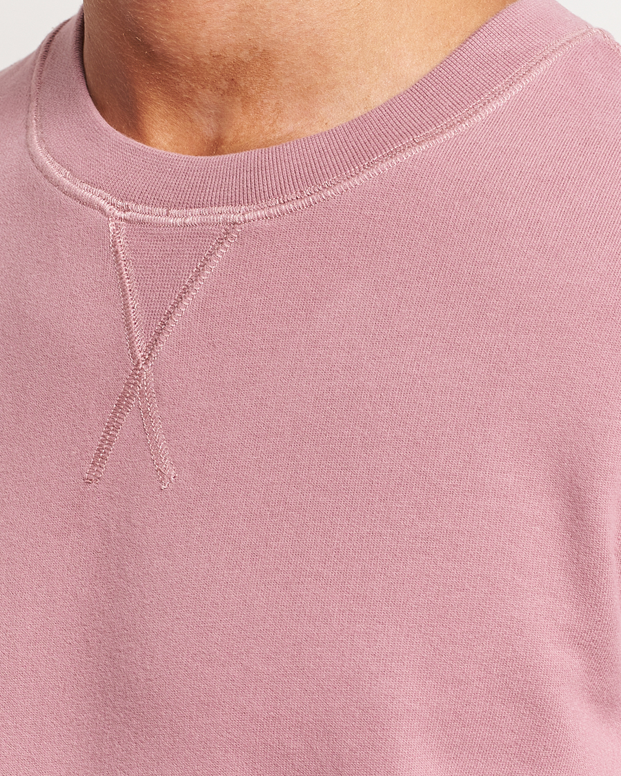 Herre | Gensere | Sunspel | Loopback Sweatshirt Vintage Pink