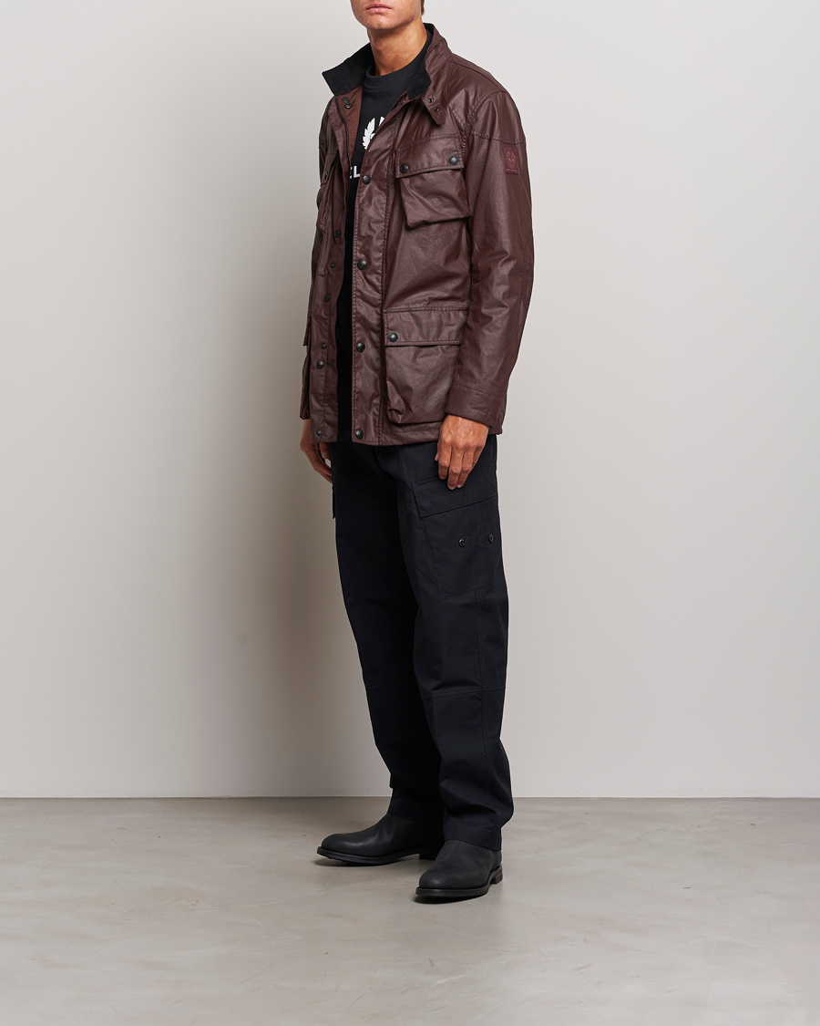 Herre | Jakker | Belstaff | Trialmaster Waxed Mc Jacket Redwood