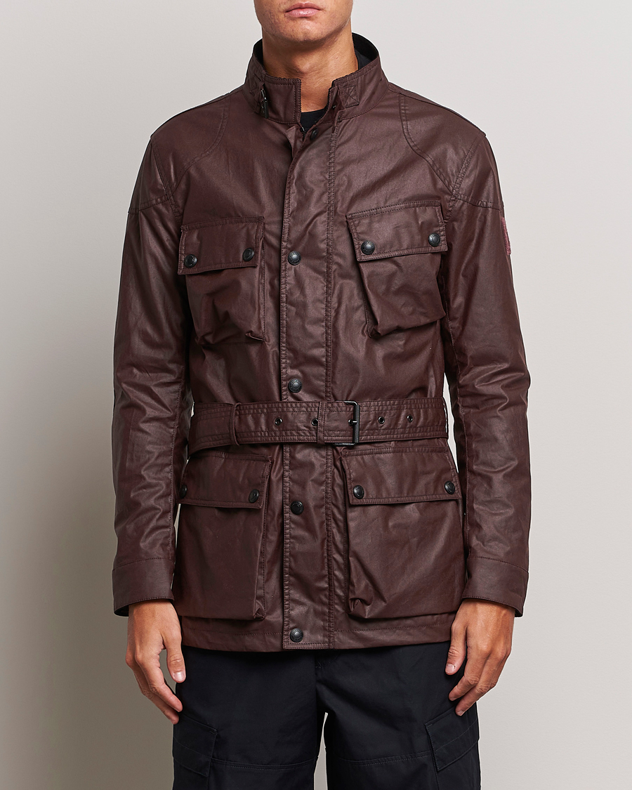 Herre | Jakker | Belstaff | Trialmaster Waxed Mc Jacket Redwood