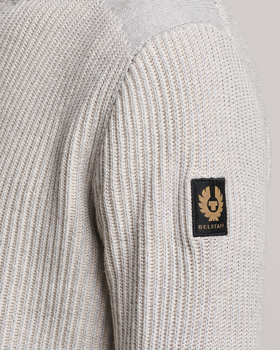 Herre | Gensere | Belstaff | Stanley Quarter Zip Jumper Old Silver