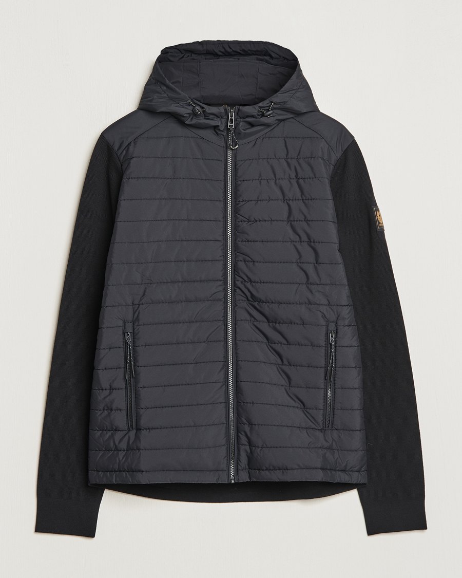 Herre | Jakker | Belstaff | Vert Full Zip Hybrid Cardigan Black