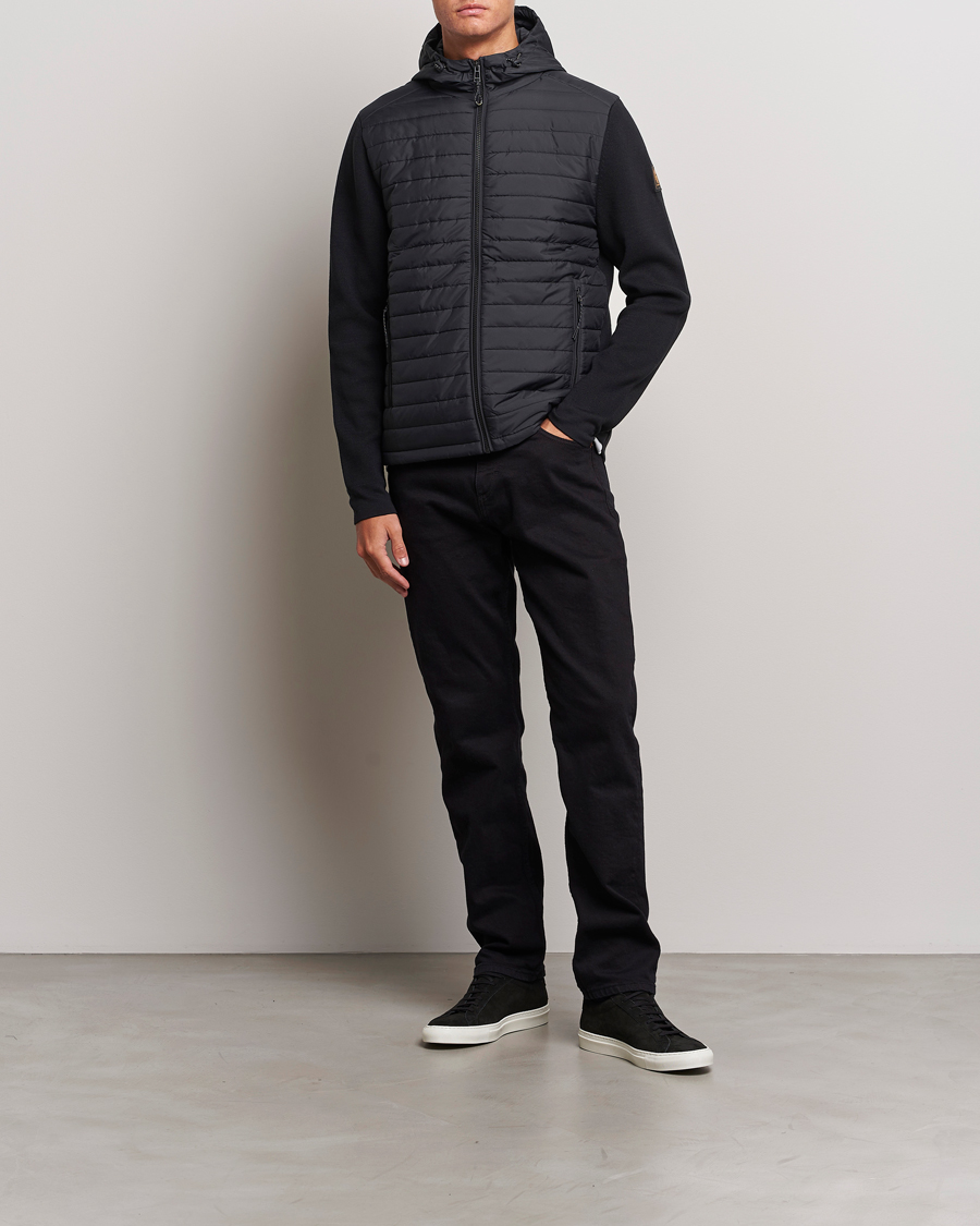 Herre | Jakker | Belstaff | Vert Full Zip Hybrid Cardigan Black