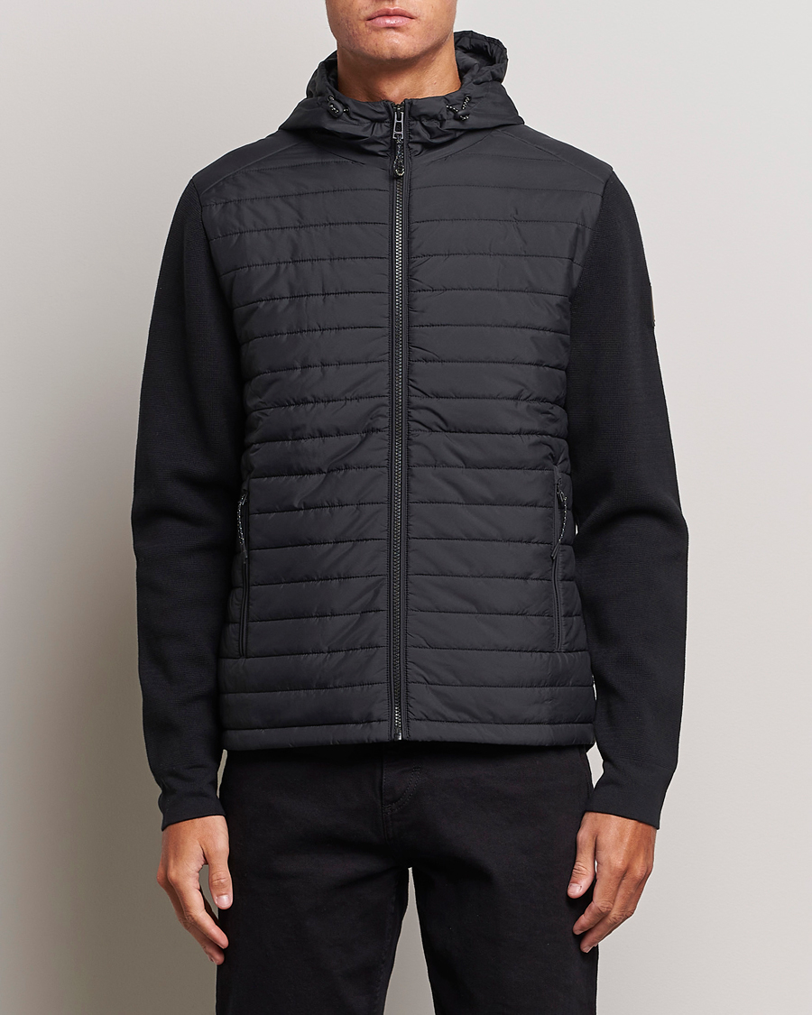 Herre | Jakker | Belstaff | Vert Full Zip Hybrid Cardigan Black
