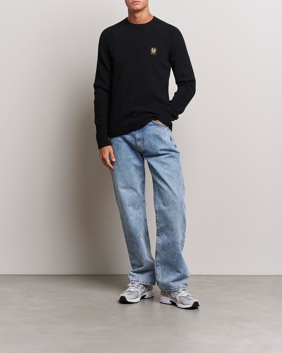 Herre | Gensere | Belstaff | Watch Wool Crewneck Black