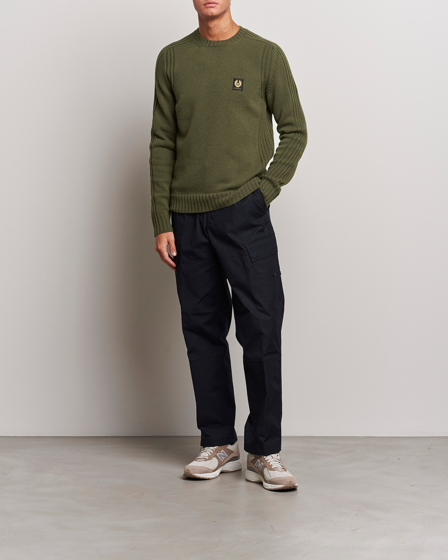 Herre | Gensere | Belstaff | Watch Wool Crewneck True Olive