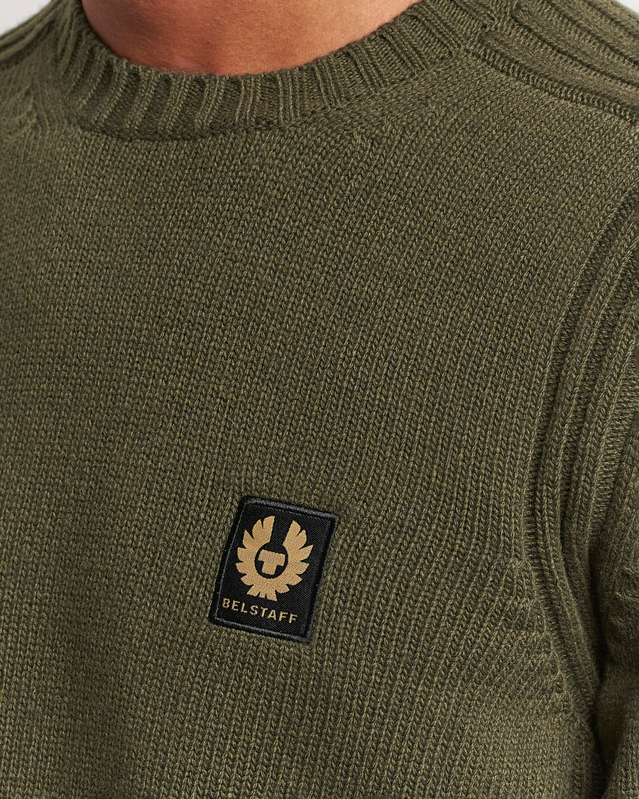 Herre | Gensere | Belstaff | Watch Wool Crewneck True Olive