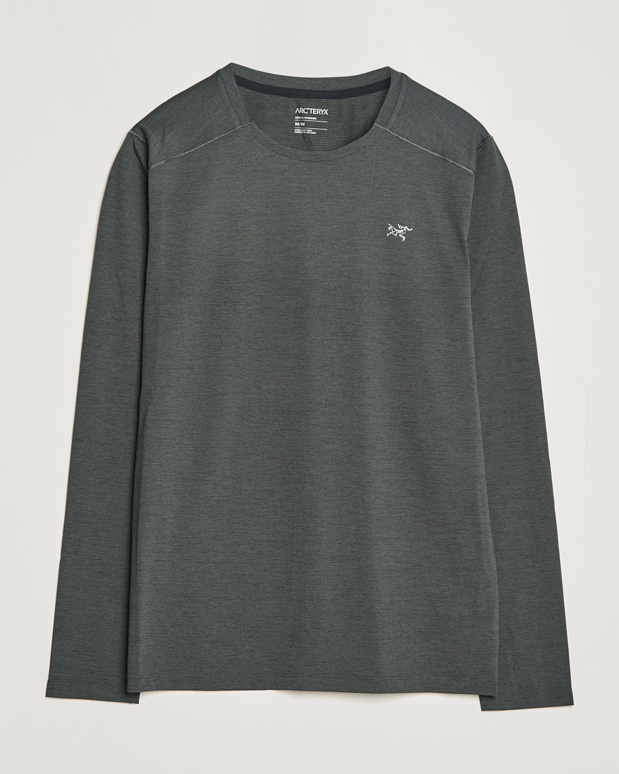 Herre | T-Shirts | Arc'teryx | Cormac Long Sleeve T-Shirt Black Heather