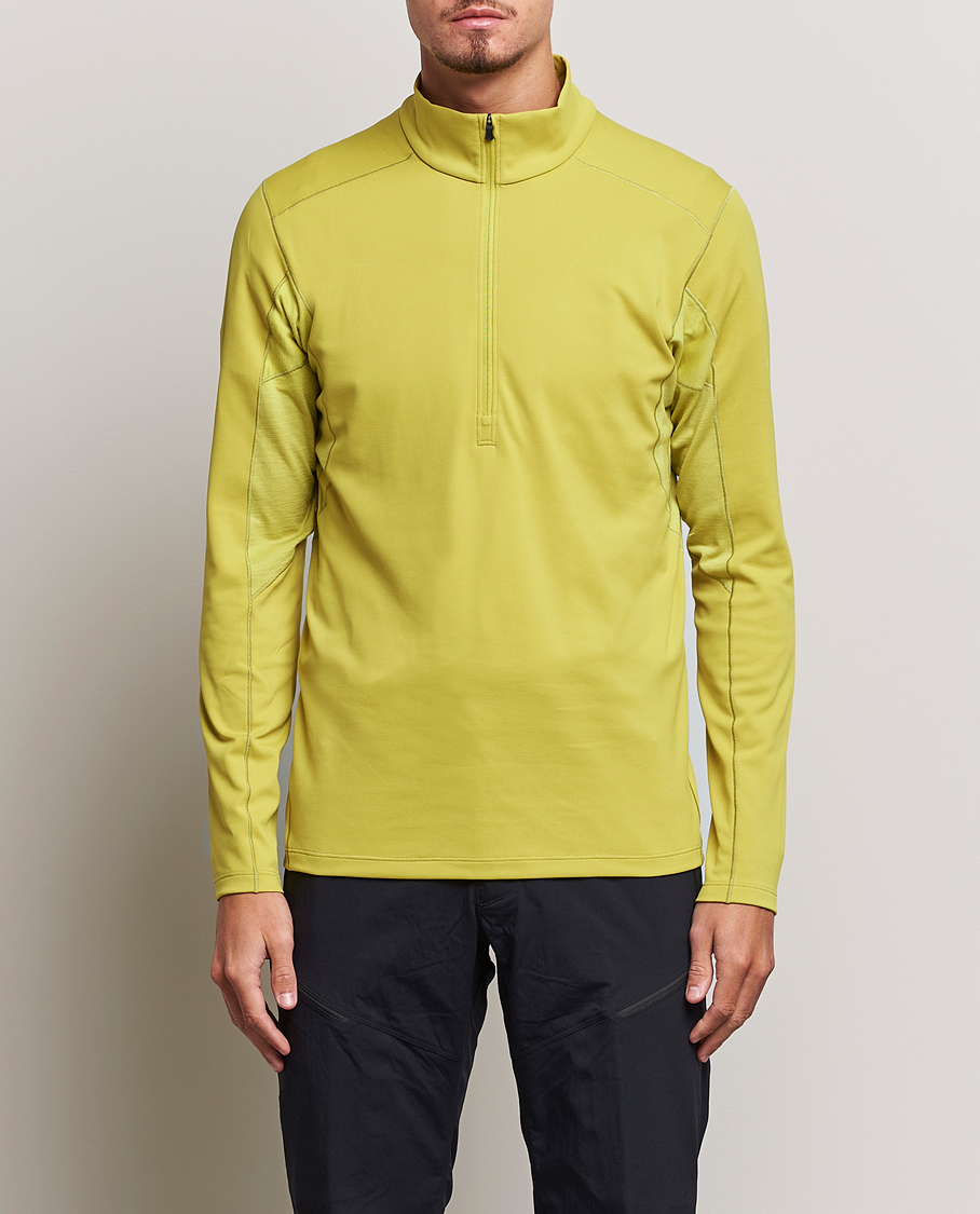 Herre | Half-zip | Arc\'teryx | Rho Hybrid Half-Zip Lampyre Yellow