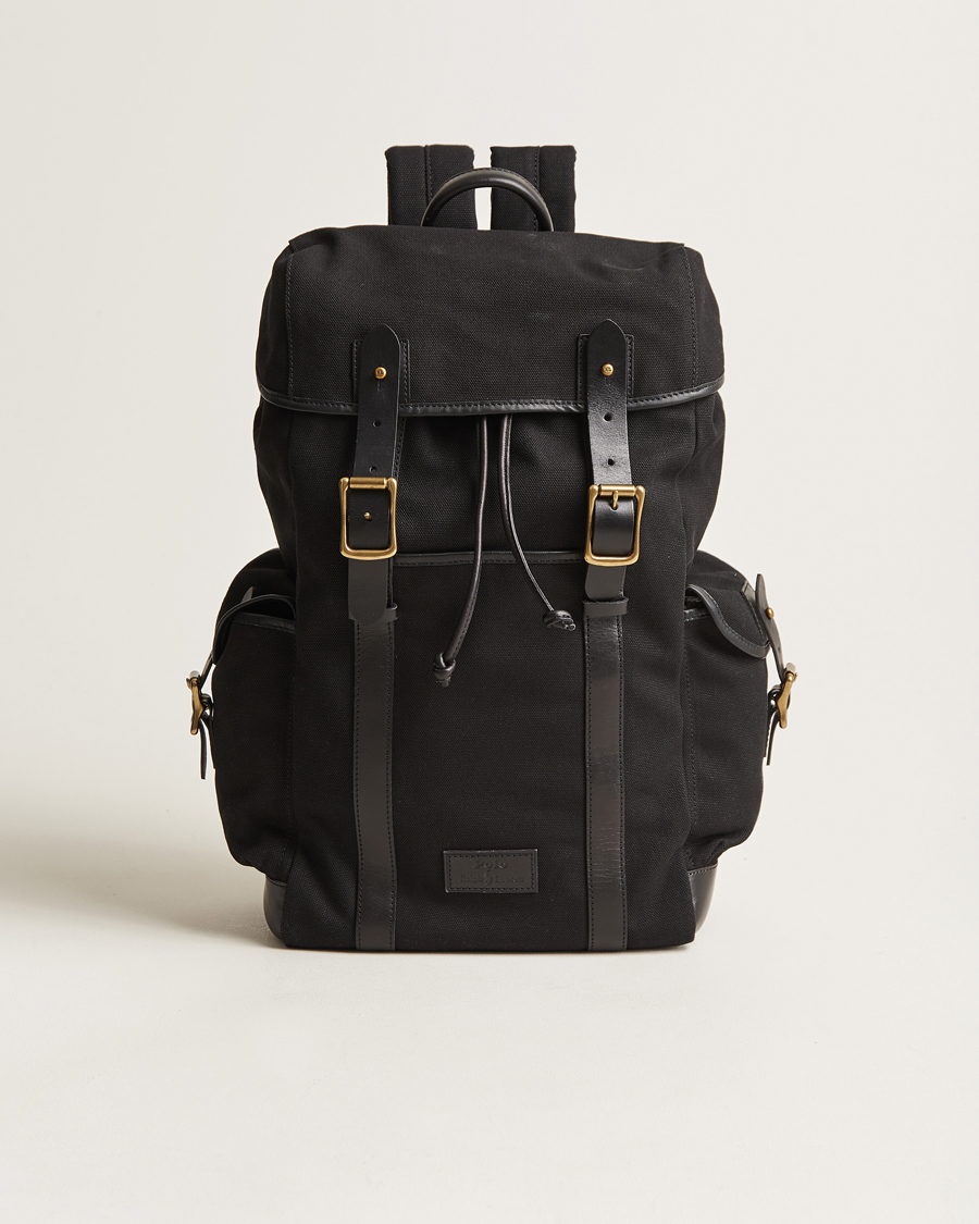 Herre | Polo Ralph Lauren Canvas Backpack Black | Polo Ralph Lauren | Canvas Backpack Black