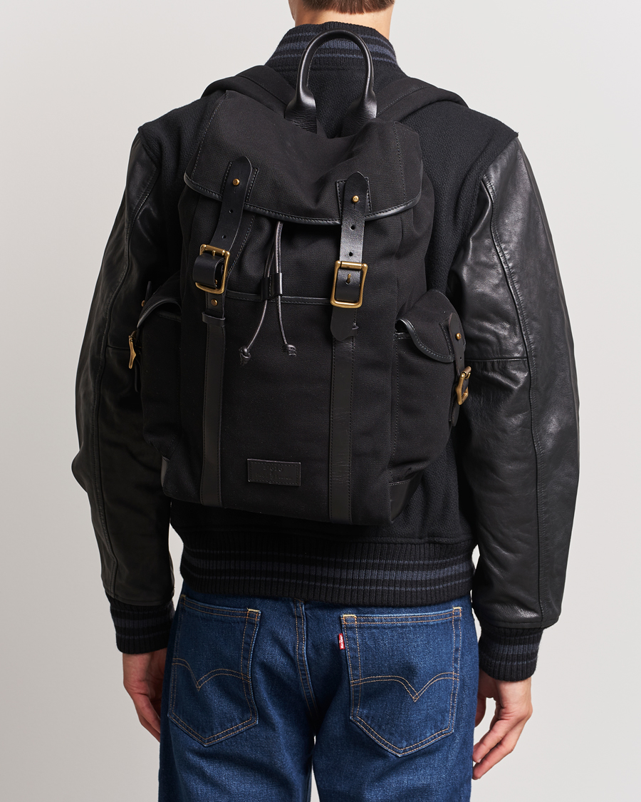 Herre | Polo Ralph Lauren Canvas Backpack Black | Polo Ralph Lauren | Canvas Backpack Black