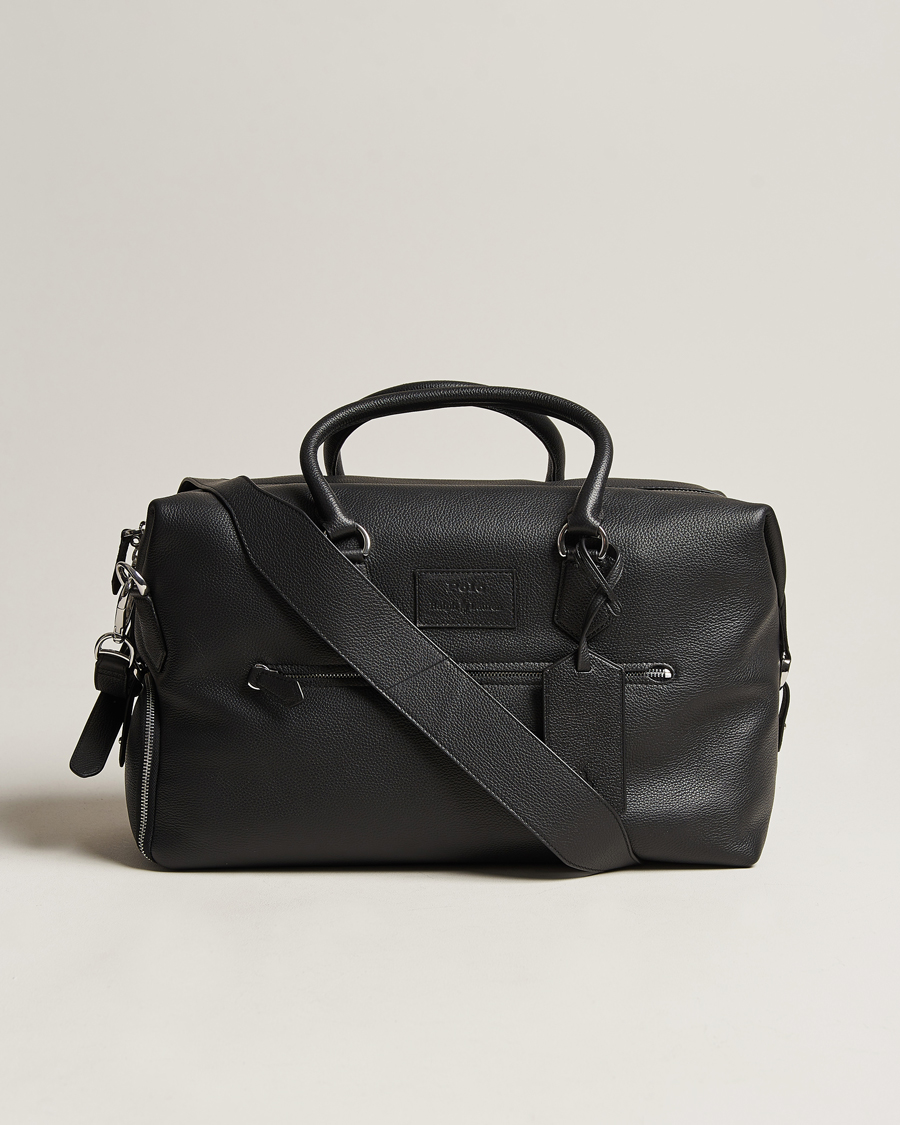 Herre |  | Polo Ralph Lauren | Leather Weekendbag Black