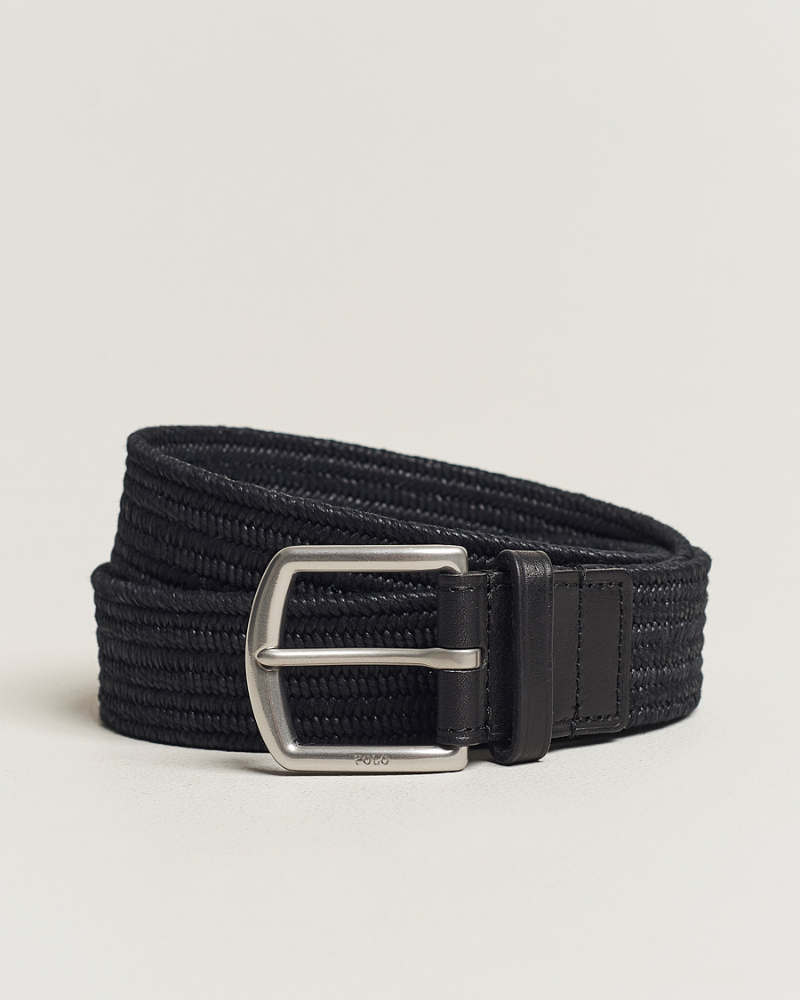 Herre | | Polo Ralph Lauren | Braided Elastic Belt Black