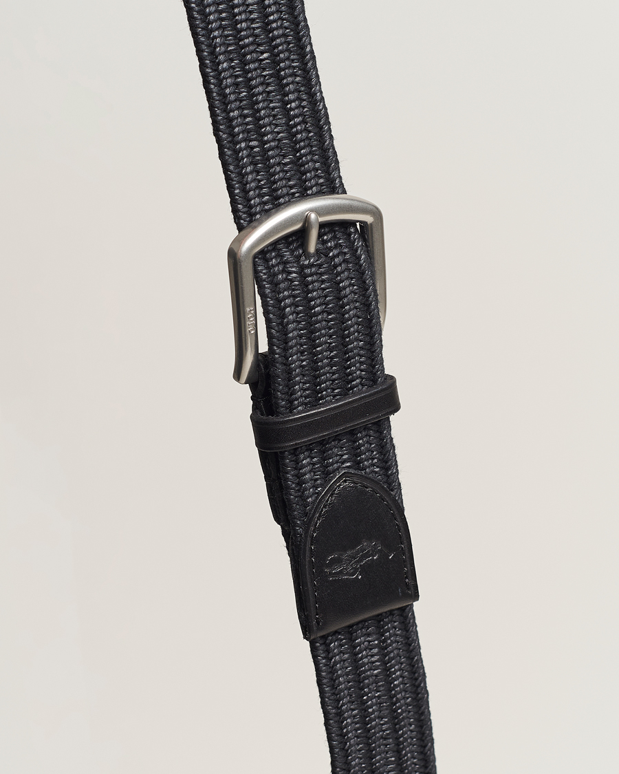 Herre | Belter | Polo Ralph Lauren | Braided Cotton Elastic Belt Polo Black