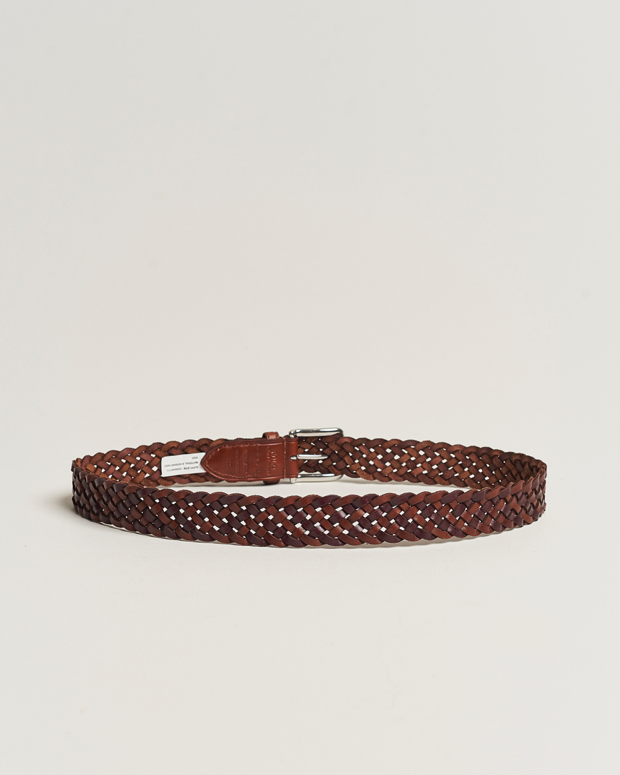 Herre | Belter | Polo Ralph Lauren | Braided Belt Saddle Brown/Dk Brown