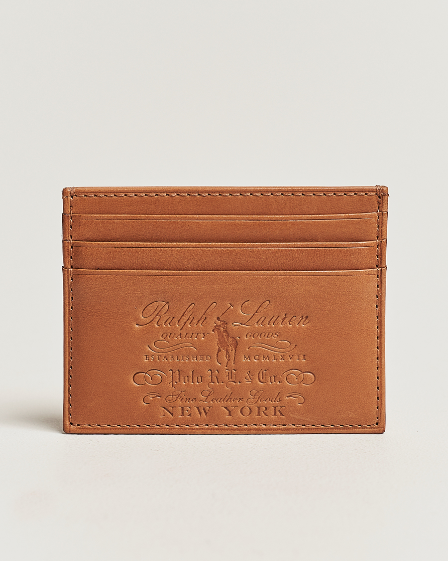 Herre | Lommebøker | Polo Ralph Lauren | Leather Card Case Tan