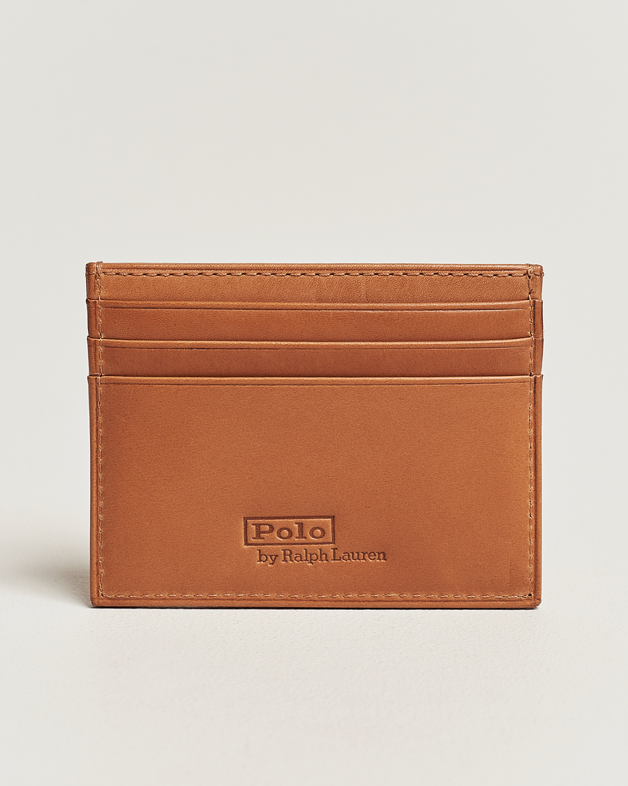 Herre | Polo Ralph Lauren Heritage Leather Credit Card Holder Tan | Polo Ralph Lauren | Heritage Leather Credit Card Holder Tan